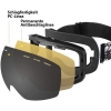 Gogle narciarskie, snowboardowe, OTG UV400 wymienne soczewk sztywny futerał [13180000407]